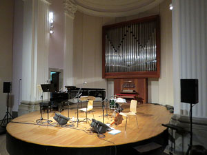 Concert a l'Auditori Josep Viader a càrrec de Pascal Comelade, Pere Figueres, Roger Cosme Esteve, Gerard Meloux i Simon de Céret