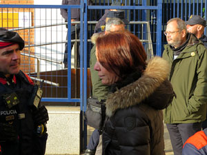 Concentració per la detenció del alcaldes de Verges i Celrà, Ignasi Sabater i Daniel Cornellà, i catorze persones més
