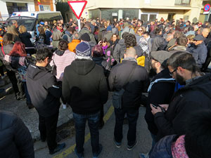 Concentració per la detenció del alcaldes de Verges i Celrà, Ignasi Sabater i Daniel Cornellà, i catorze persones més