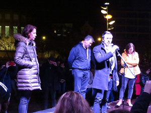 Manifestació per la detenció del alcaldes de Verges i Celrà, Ignasi Sabater i Daniel Cornellà, i catorze persones més