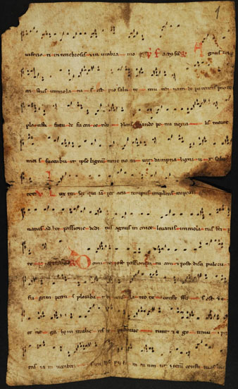 Antifonari de l'ofici. Responsoris de Setmana Santa. Mitjans segle XII