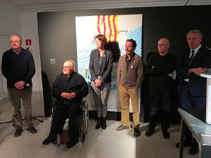 Inauguraci&oacute; de l'exposici&oacute; '55 urnes per la Llibertat' a la Fundaci&oacute; Fita, a la Casa de Cultura de Girona