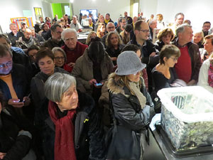 Inauguraci&oacute; de l'exposici&oacute; '55 urnes per la Llibertat' a la Fundaci&oacute; Fita, a la Casa de Cultura de Girona
