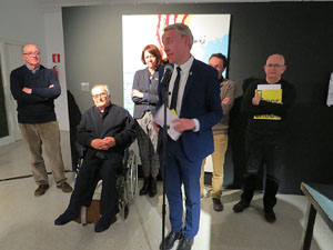 Inauguraci&oacute; de l'exposici&oacute; '55 urnes per la Llibertat' a la Fundaci&oacute; Fita, a la Casa de Cultura de Girona