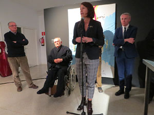 Inauguraci&oacute; de l'exposici&oacute; '55 urnes per la Llibertat' a la Fundaci&oacute; Fita, a la Casa de Cultura de Girona