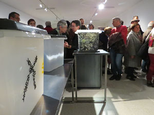 Inauguraci&oacute; de l'exposici&oacute; '55 urnes per la Llibertat' a la Fundaci&oacute; Fita, a la Casa de Cultura de Girona