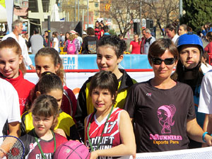 VII Jornada de l'Esport Femen&iacute; 2019 a la pla&ccedil;a Salvador Espriu, la de Francesc Calvet i Rubalcaba, la pla&ccedil;a Catalunya i el riu Onyar