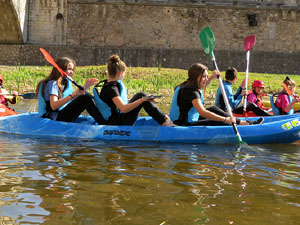 VII Jornada de l'Esport Femen&iacute; 2019 a la pla&ccedil;a Salvador Espriu, la de Francesc Calvet i Rubalcaba, la pla&ccedil;a Catalunya i el riu Onyar