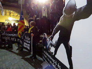 Manifestació pel trasllat dels presos polítics a Madrid pel judici de l'1-O