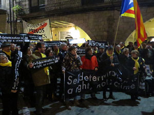 Manifestació pel trasllat dels presos polítics a Madrid pel judici de l'1-O