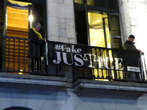 Manifestació pel trasllat dels presos polítics a Madrid pel judici de l'1-O
