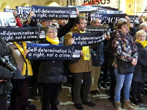 Manifestació pel trasllat dels presos polítics a Madrid pel judici de l'1-O
