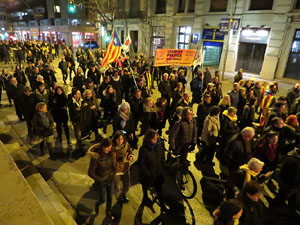Manifestació pel trasllat dels presos polítics a Madrid pel judici de l'1-O