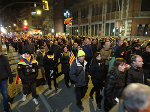 Manifestació pel trasllat dels presos polítics a Madrid pel judici de l'1-O