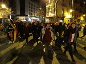 Manifestació pel trasllat dels presos polítics a Madrid pel judici de l'1-O