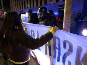 Manifestació pel trasllat dels presos polítics a Madrid pel judici de l'1-O