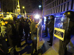 Manifestació pel trasllat dels presos polítics a Madrid pel judici de l'1-O