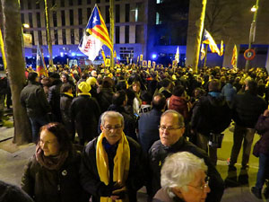 Manifestació pel trasllat dels presos polítics a Madrid pel judici de l'1-O