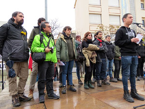 Marxa Groga pels Drets Civils i Nacionals. Concentraci&oacute; a la pla&ccedil;a de l'U d'octubre de 2017