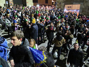 Nadal 2018 a Girona. Campanades de Cap d'Any a la Catedral de Girona i actuaci&oacute; de Loca Histeria