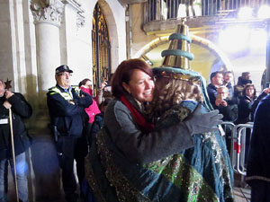 La Cavalcada de Reis 2019. Arribada del seguici a la pla&ccedil;a del Vi