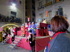 La Cavalcada de Reis 2019. Arribada del seguici a la pla&ccedil;a del Vi