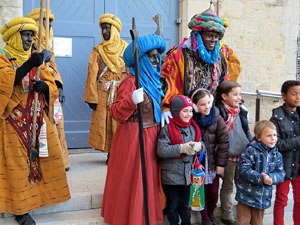 La Cavalcada de Reis 2019. La precavalcada des de la Merc&egrave; pels carrers de Girona