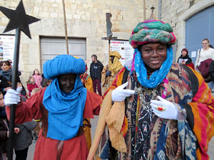 La Cavalcada de Reis 2019. La precavalcada des de la Merc&egrave; pels carrers de Girona