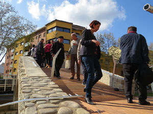 El pont del Dimoni de Santa Eugènia de Ter. Visita de final d'obra