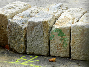 Procés de reconstrucció del pont del Dimoni de Santa Eugènia de Ter