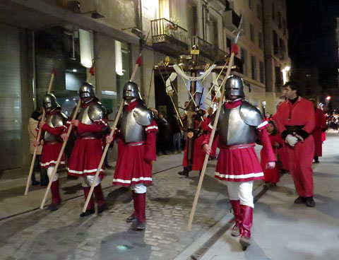 Manaies de Sant Daniel a la processó del Santa Enterrament 2018