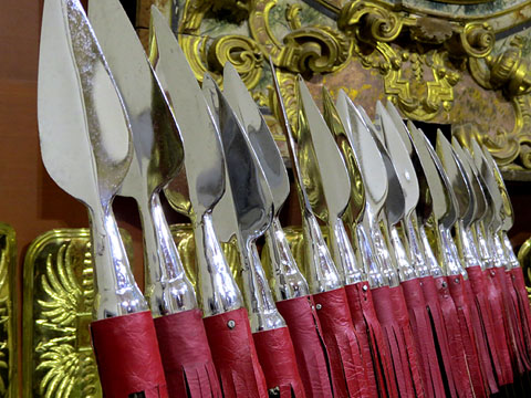 Llances dels Manaies de Girona al Castrum de Sant Lluc