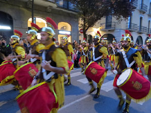 Setmana Santa 2019 a Girona. Sortida dels Manaies per lliurar el Penó