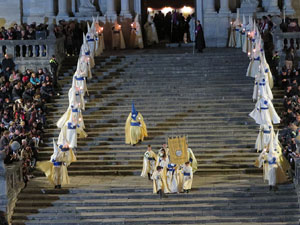 Setmana Santa 2019 a Girona. Divendres Sant. La process&oacute; del Sant Enterrament