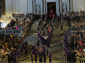 Setmana Santa 2019 a Girona. Divendres Sant. La process&oacute; del Sant Enterrament