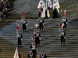 Setmana Santa 2019 a Girona. Divendres Sant. La process&oacute; del Sant Enterrament