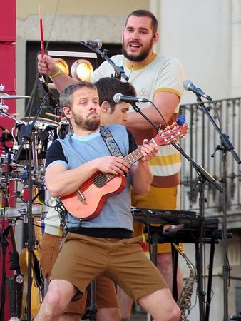 Josep Montero durant el concert