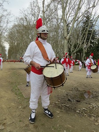 Salvador Garcia-Arbós d'Estaferm de Besalú, durant les commemoracions del 75è aniversari dels Manaies de Girona