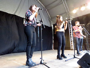 Festival A Cappella 2019. Actuaci&oacute; de 4GAMI a la pla&ccedil;a de la Independ&egrave;ncia