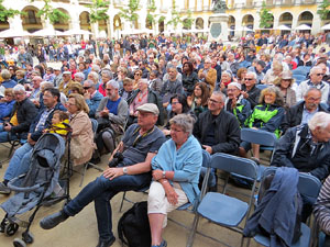 Festival A Cappella 2019. Actuaci&oacute; de 4GAMI a la pla&ccedil;a de la Independ&egrave;ncia