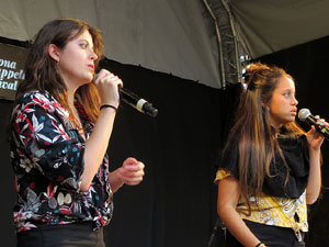 Festival A Cappella 2019. Actuaci&oacute; de 4GAMI a la pla&ccedil;a de la Independ&egrave;ncia