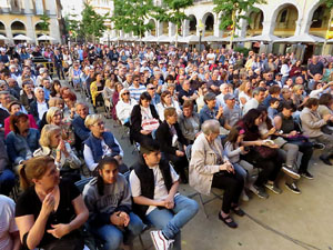 Festival A Cappella 2019. Actuaci&oacute; de Vad&eacute; a la pla&ccedil;a de la Independ&egrave;ncia