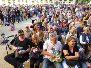 Festival A Cappella 2019. Actuaci&oacute; de Vad&eacute; a la pla&ccedil;a de la Independ&egrave;ncia