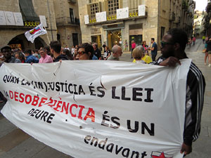 Concentració a la plaça del Vi per la independència i la llibertat dels presos polítics