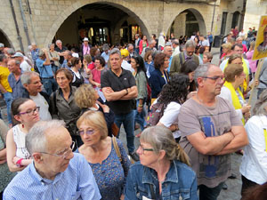 Concentració a la plaça del Vi per la independència i la llibertat dels presos polítics