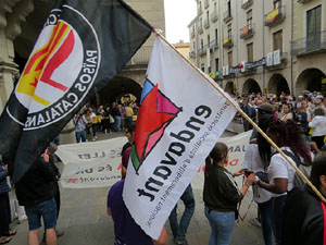 Concentració a la plaça del Vi per la independència i la llibertat dels presos polítics