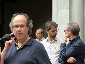 Concentració a la plaça del Vi per la independència i la llibertat dels presos polítics
