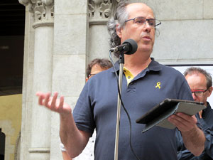 Concentració a la plaça del Vi per la independència i la llibertat dels presos polítics