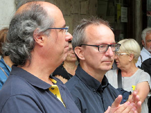 Concentració a la plaça del Vi per la independència i la llibertat dels presos polítics