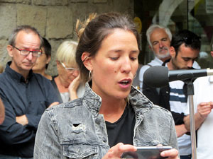 Concentració a la plaça del Vi per la independència i la llibertat dels presos polítics